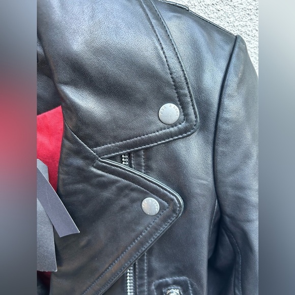 Rag & Bone Mack Lamb Leather Moto Jacket In Black New with Tags! - Picture 11 of 13